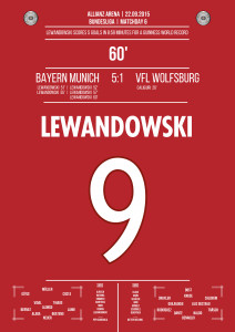 Lewandowski vs. Wolfsburg - Moments Of Fame - Posterserie 11FREUNDE SHOP