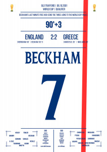 Beckham vs. Greece - Becks sichert England mit einem Freistoß die WM 2002