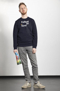 Sweatshirt - Fußball ist bunt (Fairwear & Bio-Baumwolle)