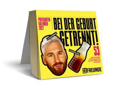 11FREUNDE Postkartenkalender 2027: Bei der Geburt getrennt