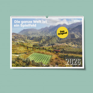 11FREUNDE Wandkalender 2026: Die ganze Welt ist ein Spielfeld