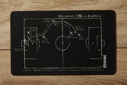 Frühstücksbrettchen Diego Maradona 1986 Argentinien vs. England