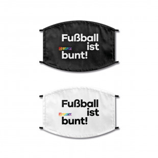 Fußball ist bunt Maske - Behelfsmaske von 11FREUNDE