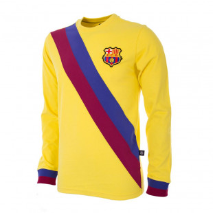 FC Barcelona Away 1974 - 75 Long Sleeve Retro Football Shirt
