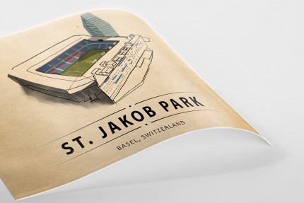 World Of Stadiums: St. Jakob Park - Poster bestellen - 11FREUNDE SHOP