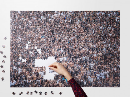 Puzzle: Corinthians Fankurve - Fußball - Reinaldo Coddou
