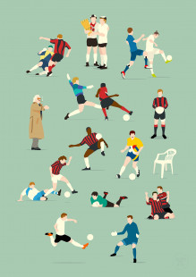 Poster Eintracht Frankfurt Legends 11FREUNDE SHOP Hands Of God