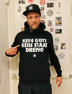 Hoody Kein Gott Kein Staat Drei90