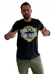 T-Shirt Männer Kein Platz für Hass Fußball 2000 - 11FREUNDE SHOP