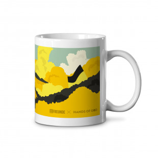 Design-Tasse - 11FREUNDE x HANDS OF GOD: The Stands (Gelb)