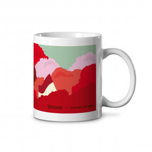 Design-Tasse - 11FREUNDE x HANDS OF GOD: The Stands (Rot)