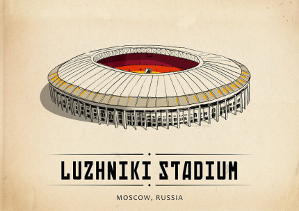 World Of Stadiums: Luzhniki Stadium - Poster bestellen - 11FREUNDE SHOP
