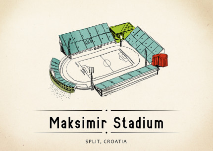 World Of Stadiums: Maksimir Stadium - Poster bestellen - 11FREUNDE SHOP