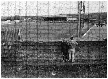 Puzzle: Blick über die Mauer