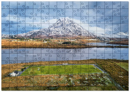 Puzzle: Fußballplatz im Glenveagh Nationalpark