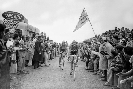 Coppi und Bartali am Col d'Izoard 1949 - Wandbild