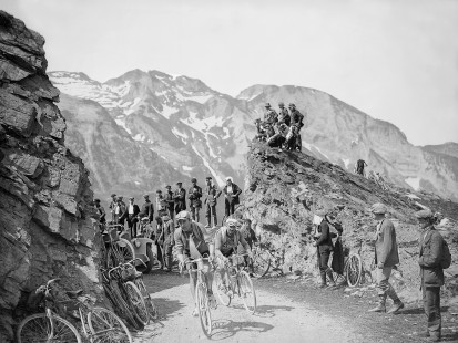 Am Col de L'Aubisque bei der Tour 1923 - Wandbild