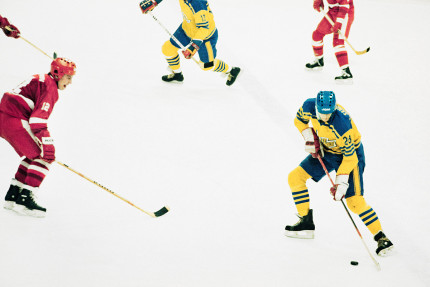 UDSSR vs. Schweden 1984 - Sport Fotografien als Wandbilder - Eishockey Foto - NoSports Magazin 