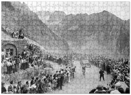 Puzzle: Am Col du Tourmalet bei der Tour 1950