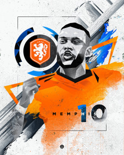 Memphis by Nicholas Chuan - Depay Collage Poster