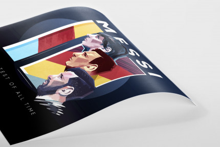 Lionel Evolution by Nicholas Chuan - Messi Collage Poster