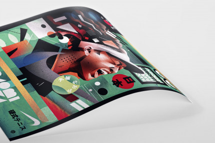 Naomi by Nicholas Chuan - Ōsaka Collage Poster