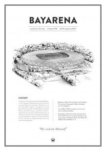 Stadium Posters by Fans Will Know: Leverkusen