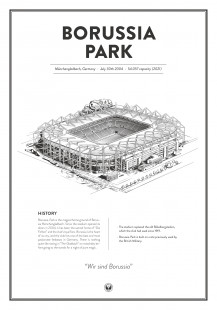 Stadium Posters by Fans Will Know: Mönchengladbach