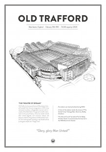 Stadium Posters by Fans Will Know: Manchester (United)
