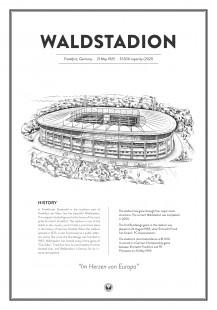 Stadium Posters by Fans Will Know: Frankfurt