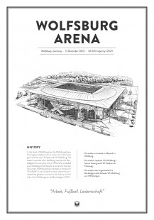 Stadium Posters by Fans Will Know: Wolfsburg