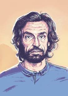 Andrea by Ronny Heimann - Illustration von Andrea Pirlo als Poster