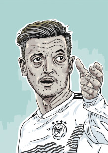 Mesut (2) by Ronny Heimann - Poster