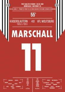 Marschall vs. Wolfsburg - Moments Of Fame - Posterserie 11FREUNDE SHOP