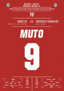 Muto vs. Frankfurt - Moments Of Fame - Posterserie 11FREUNDE SHOP