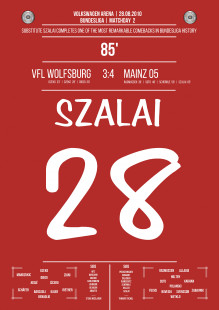 Szalai vs. Wolfsburg - Moments Of Fame - Posterserie 11FREUNDE SHOP