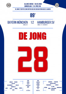 De Jong vs. Bayern - Poster