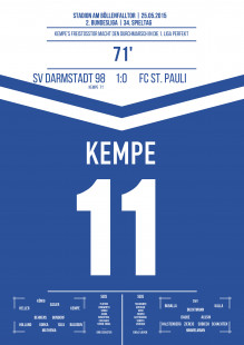 Kempe vs. St. Pauli - Der SV Darmstadt 98 macht den Aufstieg mit einem Durchmarsch in die 1. Bundesliga perfekt