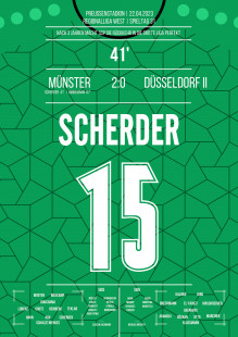 Scherder vs. Düsseldorf II - Mit einem 2:0-Sieg steigt Preußen Münster in die 3. Liga auf