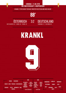 Krankl vs. Deutschland - Österreich schlägt Deutschland bei der WM 1978