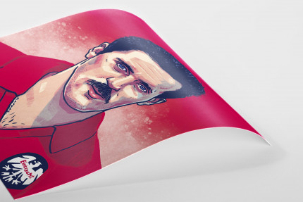 Uwe Bein - Helden der Liga 1990er Jahre - illustriert von Ronny Heimann