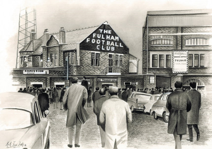 Stadia Art: Craven Cottage (outside) - Poster bestellen - 11FREUNDE SHOP