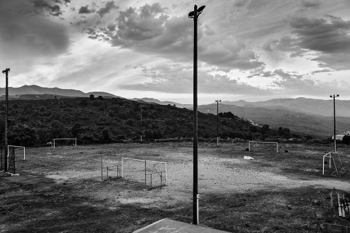 Fußballplatz auf Korsika