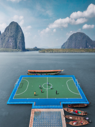 Fußballplatz in Thailand (1) - Wandbild