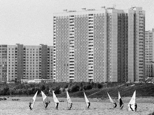 Windsurfen auf der Moskwa