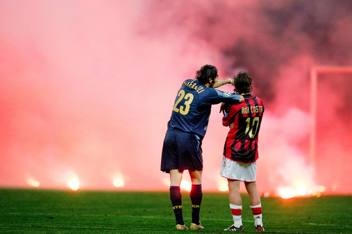 Materazzi, Rui Costa und der Rauch