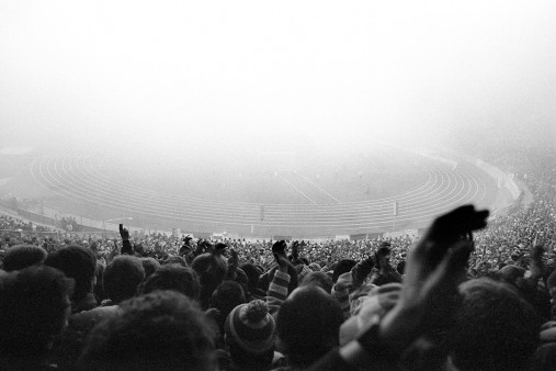 Nebel im Olympiastadion