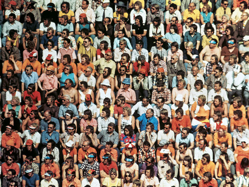 Zuschauer 1974 - Wandbild