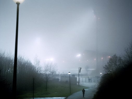 Vor dem Parkstadion (1) - Wandbild