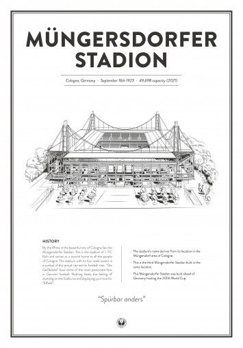 Stadium Posters by Fans Will Know: Köln